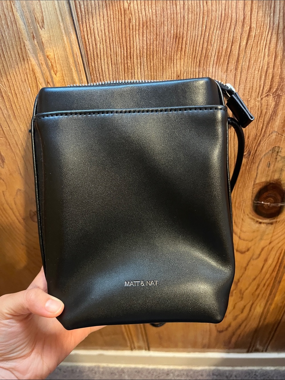 Matt & Nat Black Minimalist Crossbody Pouch